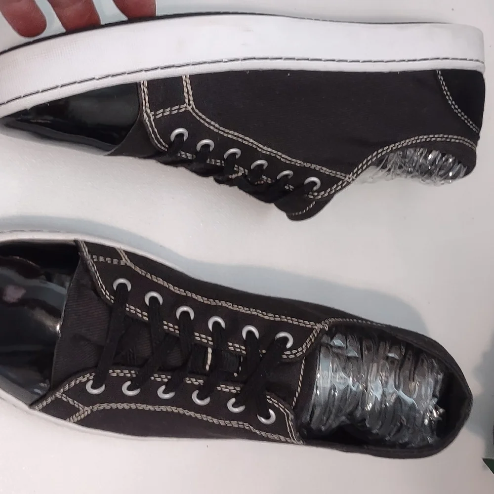 Clarks Black and White Sneakers